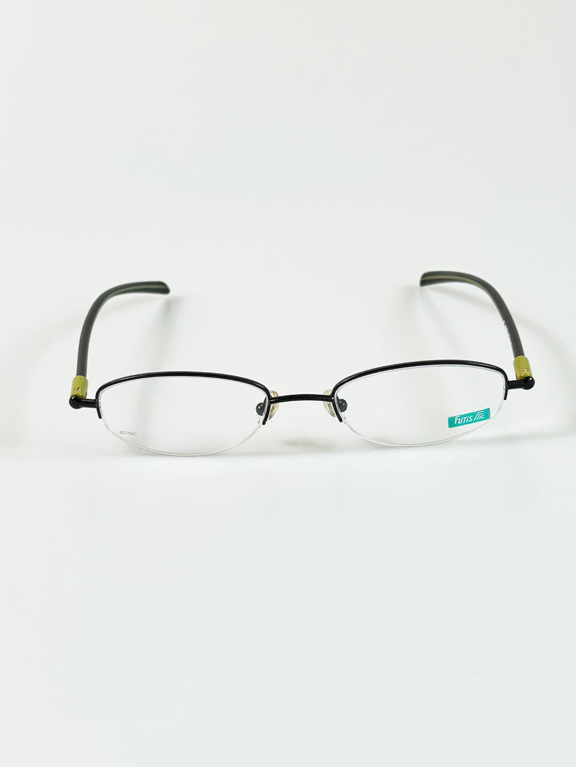 90s FUTIS 반무테 슬림 오벌 메탈 빈티지 안경 상품이미지2