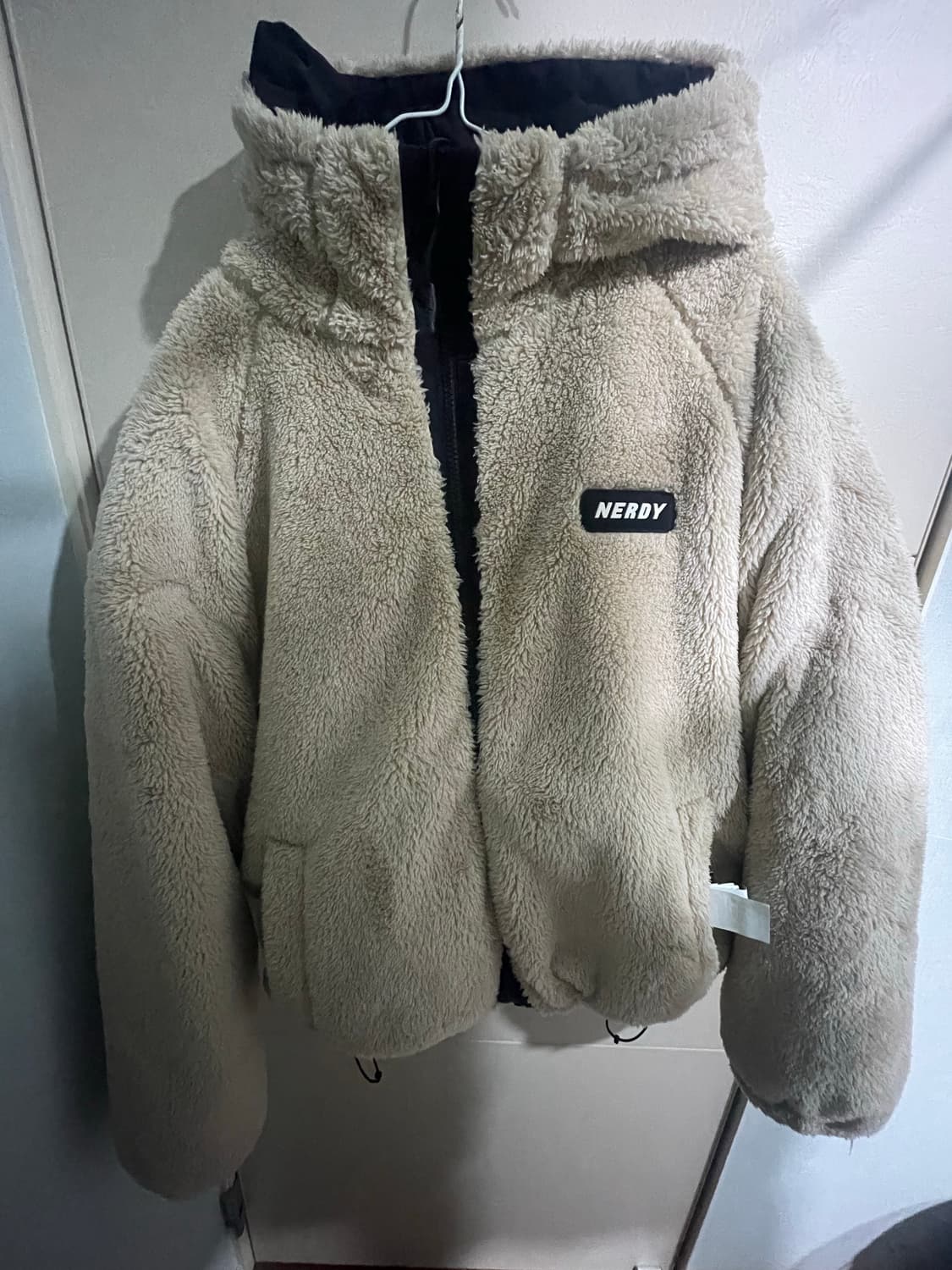 Nerdy 플리스 리버시블 다운 자켓 블랙 M 상품이미지3