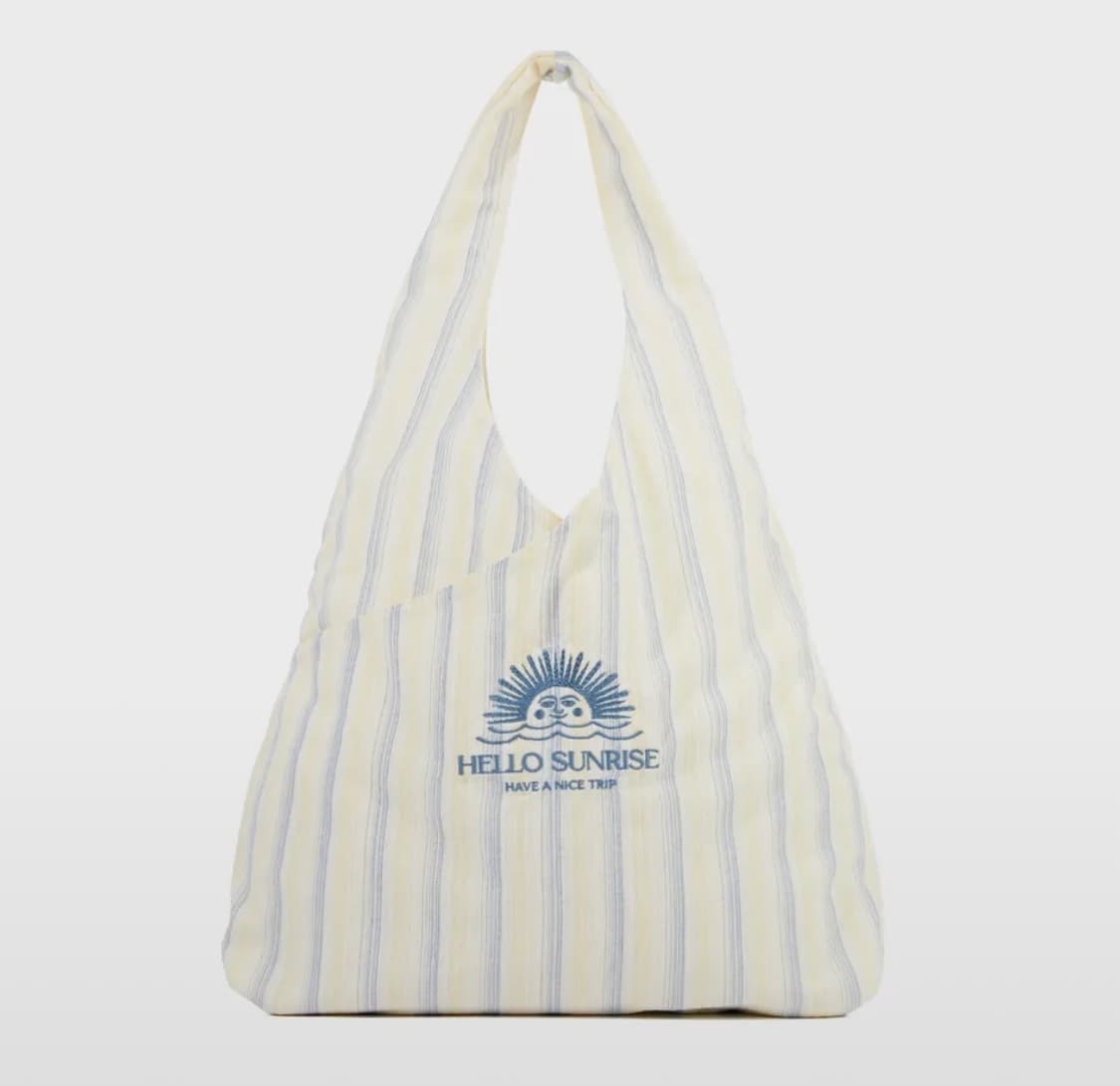 헬로선라이즈 3way bikinibag blue multi stripe 상품이미지1