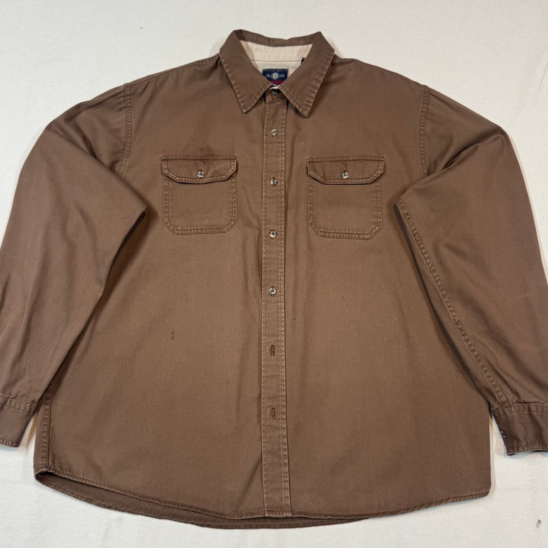 XL) Wrangler 랭글러 투포켓 워크웨어 코튼 셔츠 브라운 상품이미지3