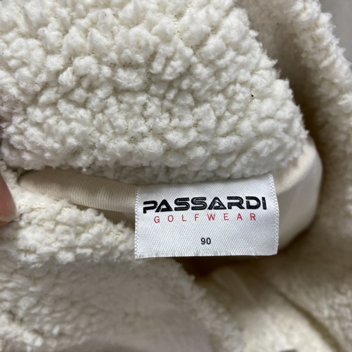 파사디 여성방풍니트집업조끼 아이보리 90 상품이미지4