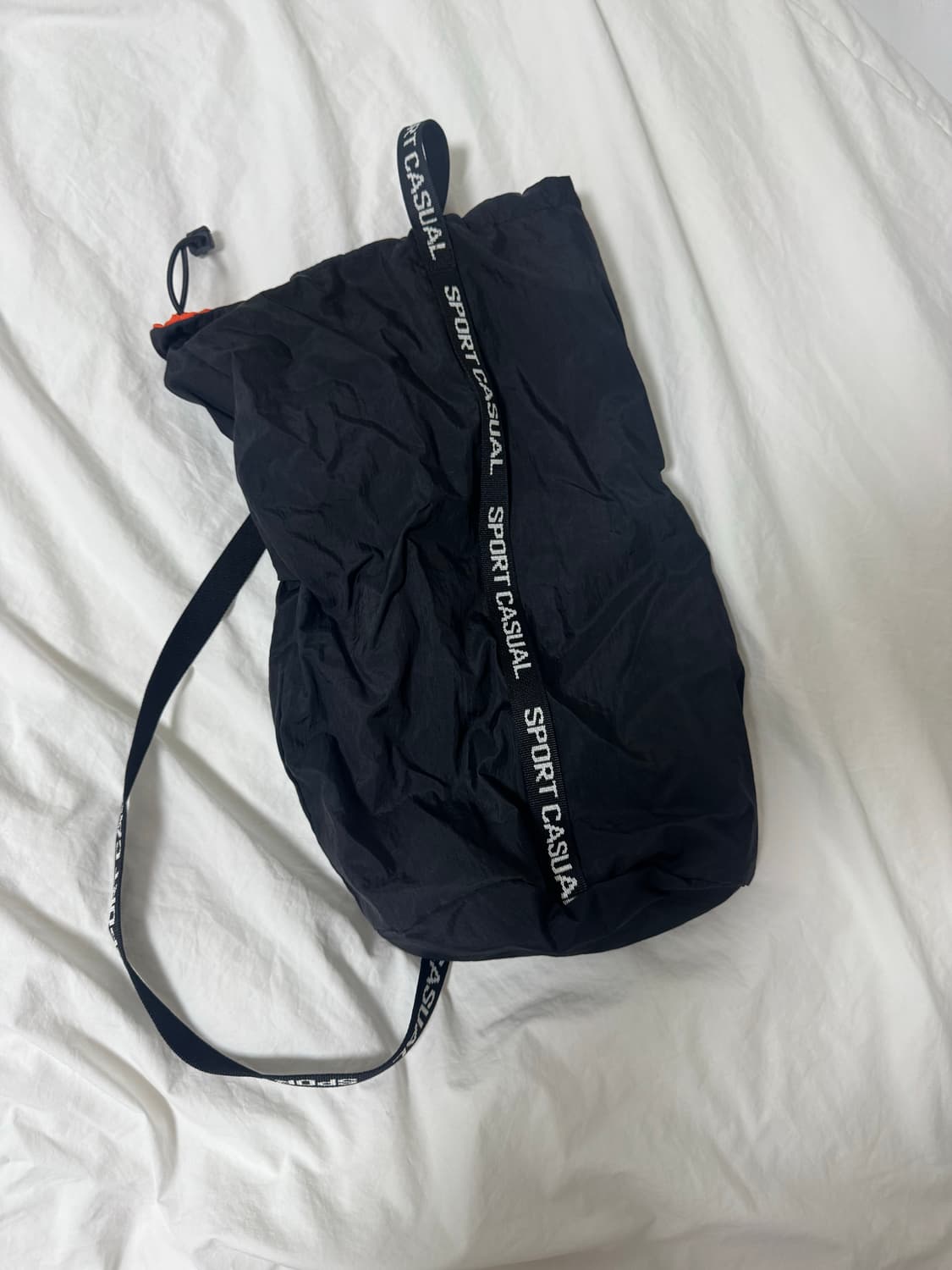 헤리티지 플로스 가방 나일론 립스탑 워셔 스포츠백 블랙 상품이미지1