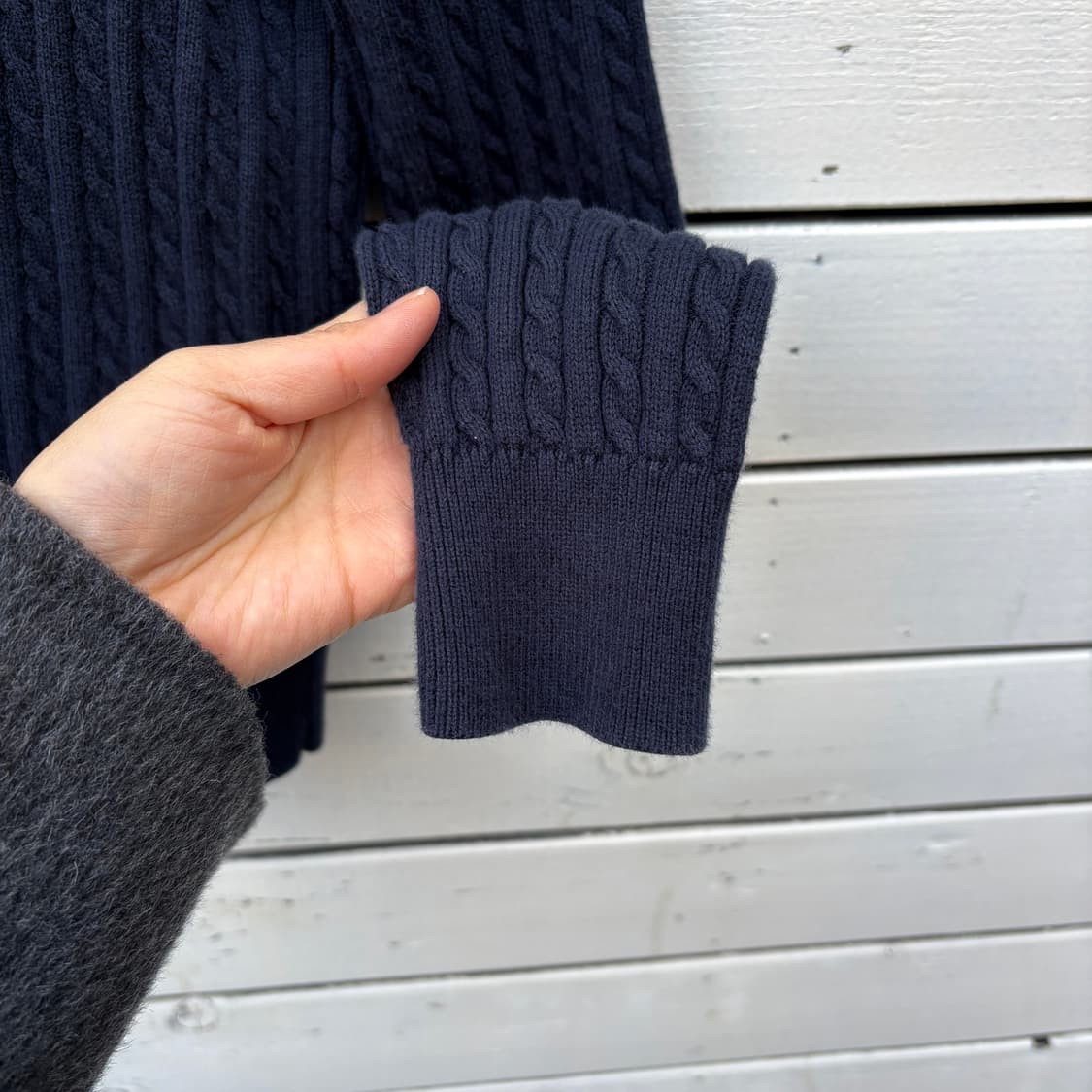 Polo 폴로 케이블 꽈배기 니트 가디건 상품이미지6