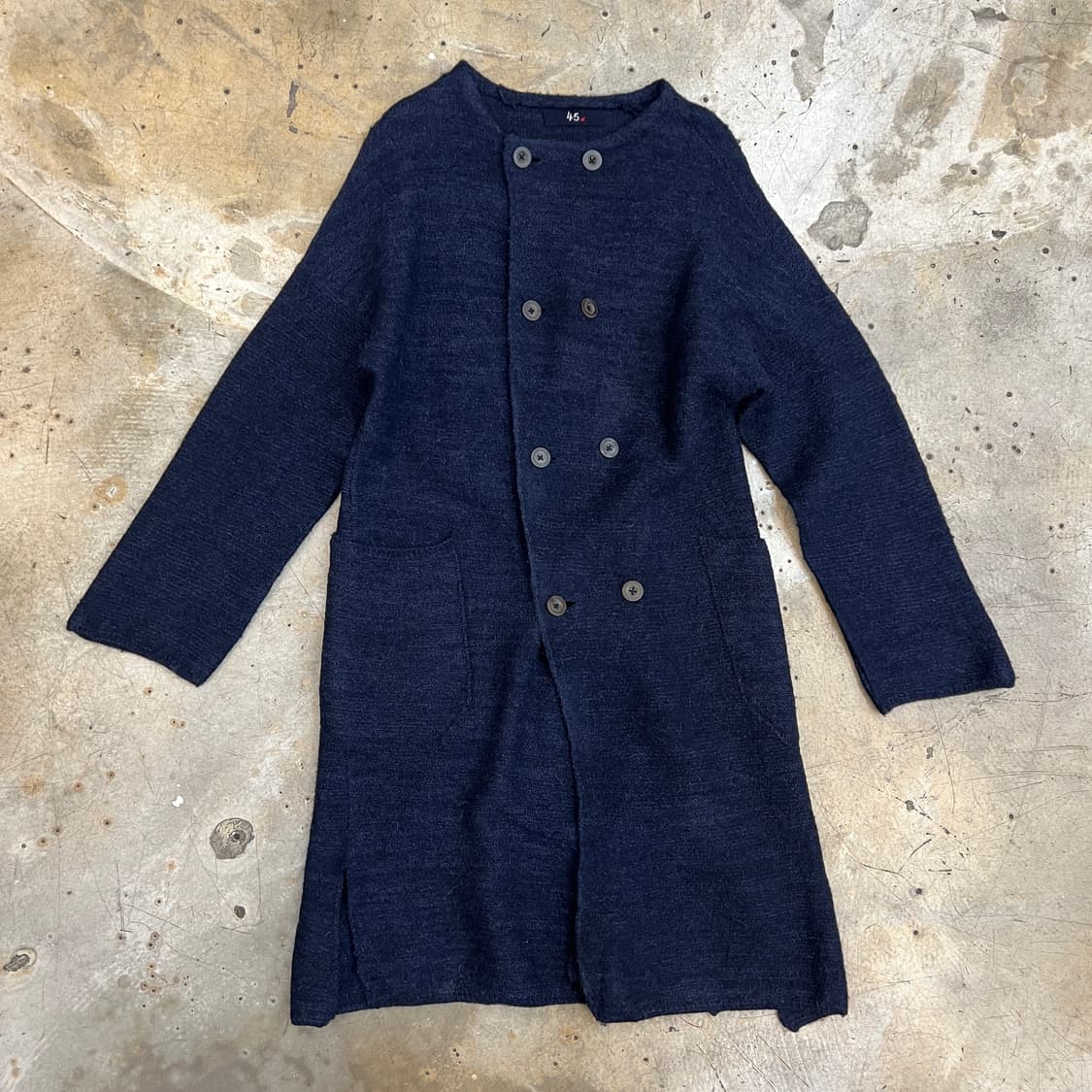 45R 인디고 니트 코트 상품이미지1