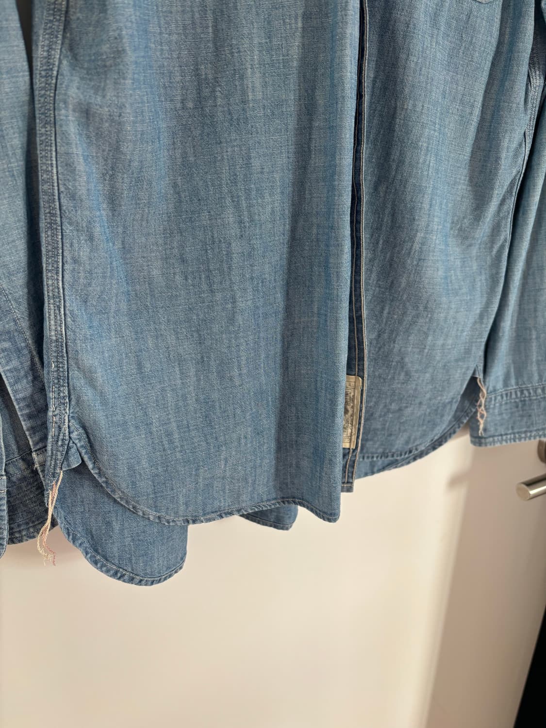 [S] RRL 샴브레이 워크셔츠 인디고 상품이미지4