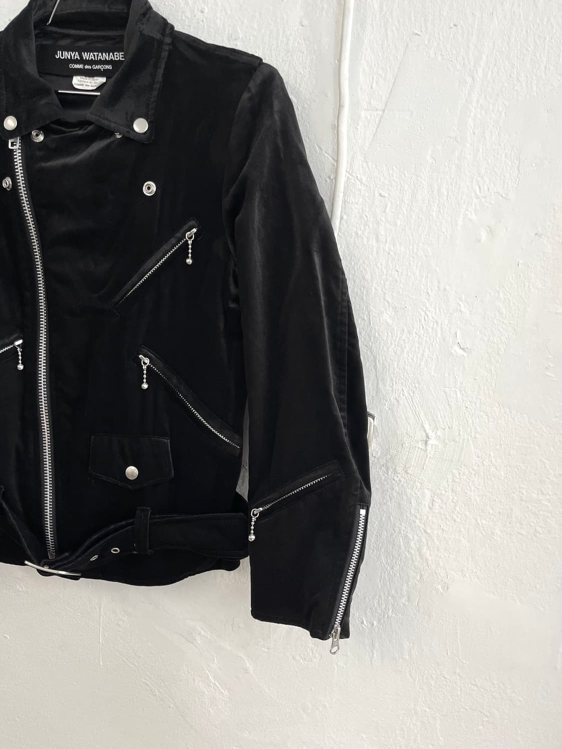 준야와타나베 2012SS 벨루어 라이더 자켓 상품이미지5