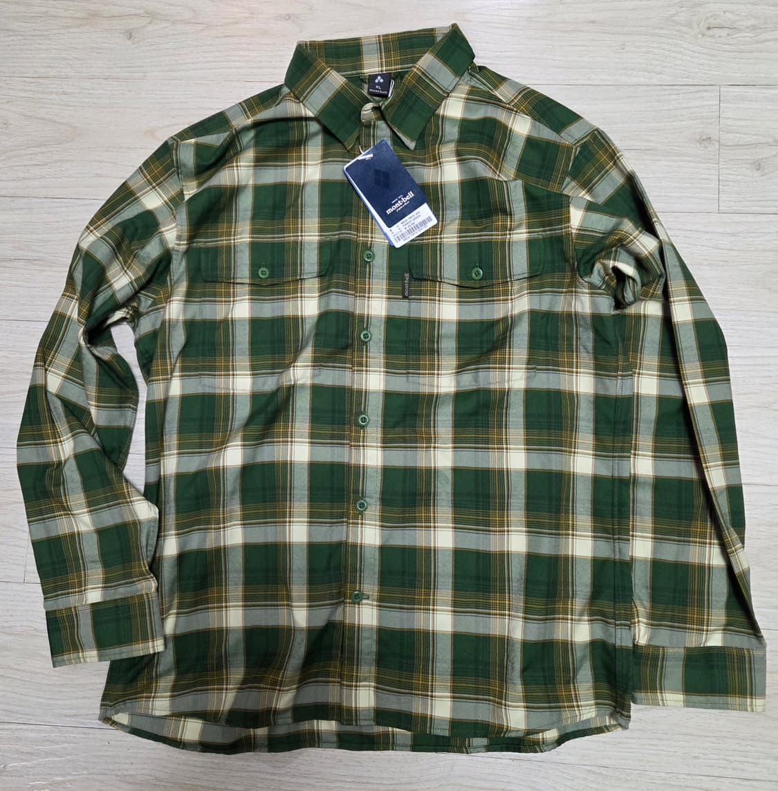 몽벨 남성 체크 셔츠 FOREST GREEN 105 상품이미지1