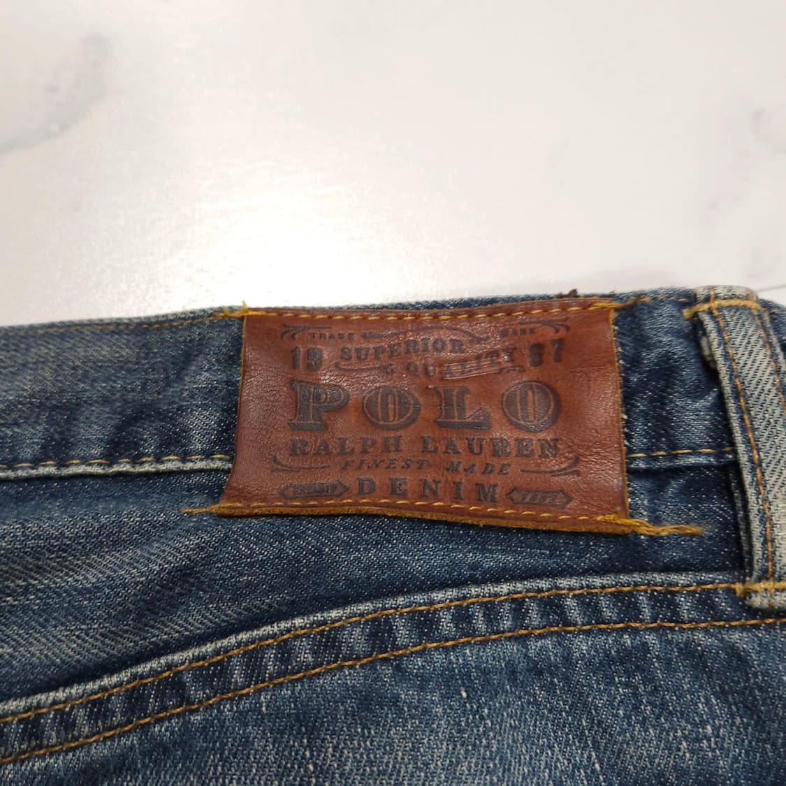 32~33)POLO 폴로 랄프로렌 스트레이트 워시드 데님 팬츠 청바지 상품이미지8