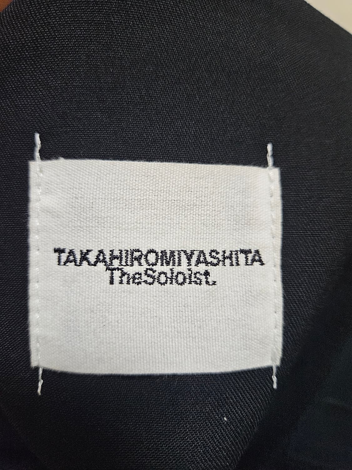 타카히로미야시타 더 솔로이스트 오버 코트 블랙 상품이미지5