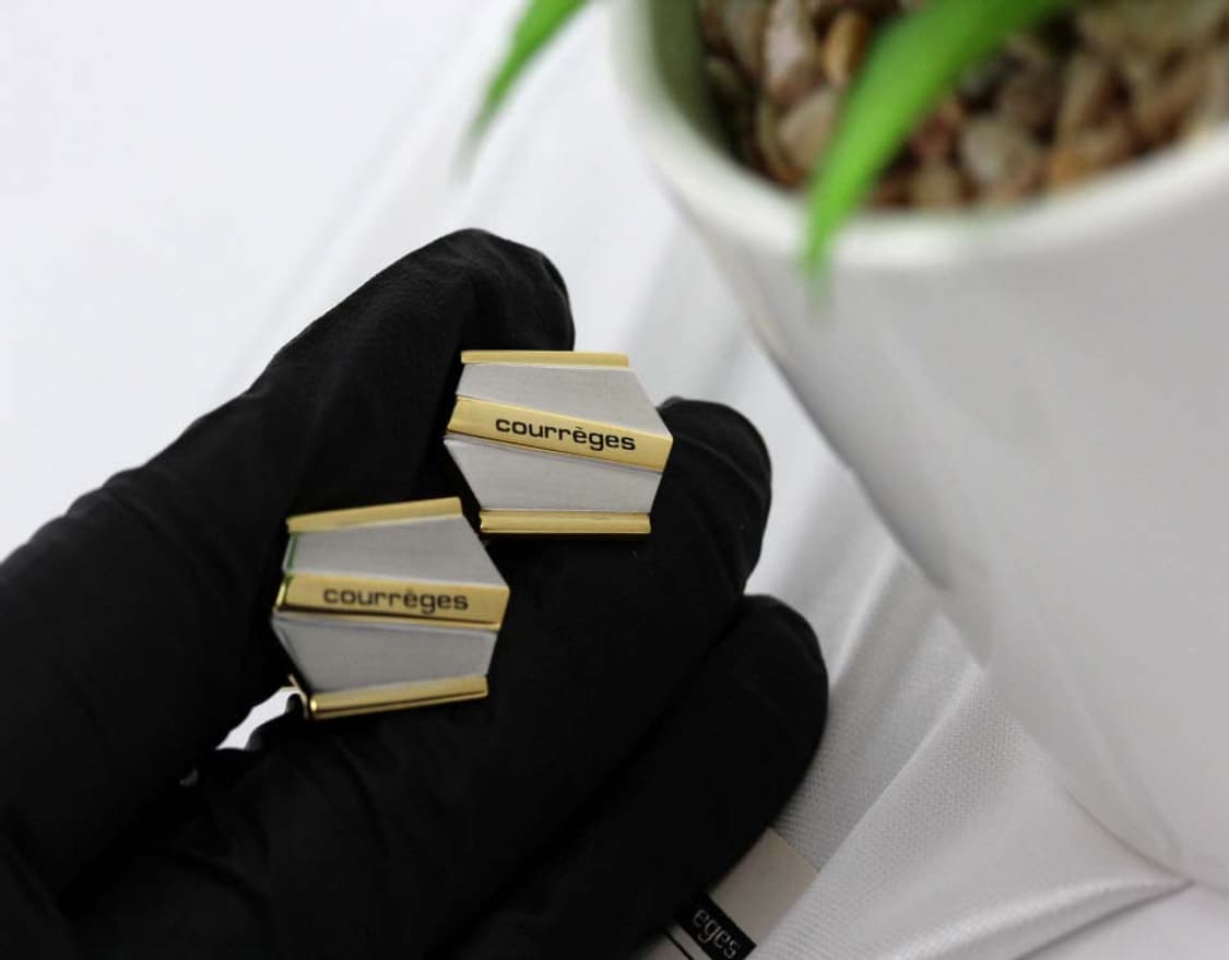 쿠레쥬 미사용 S등급 남자 명품 커프스 빈티지 상품이미지5