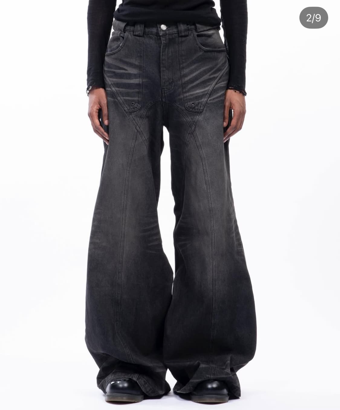 no/faith studios 선 페이디드 듄 배기 데님 M 상품이미지1