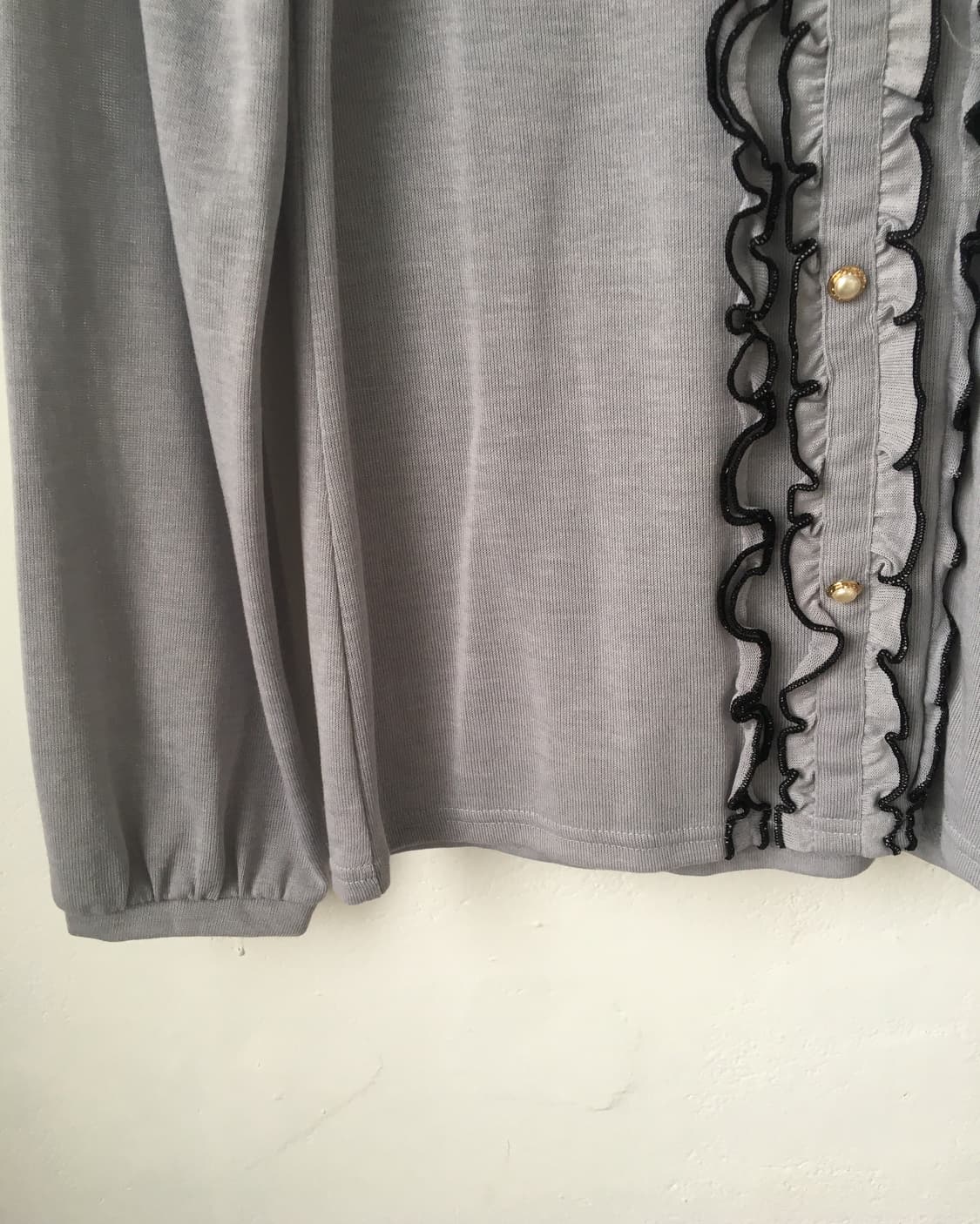 Axes femme high neck lace sleeve 상품이미지4