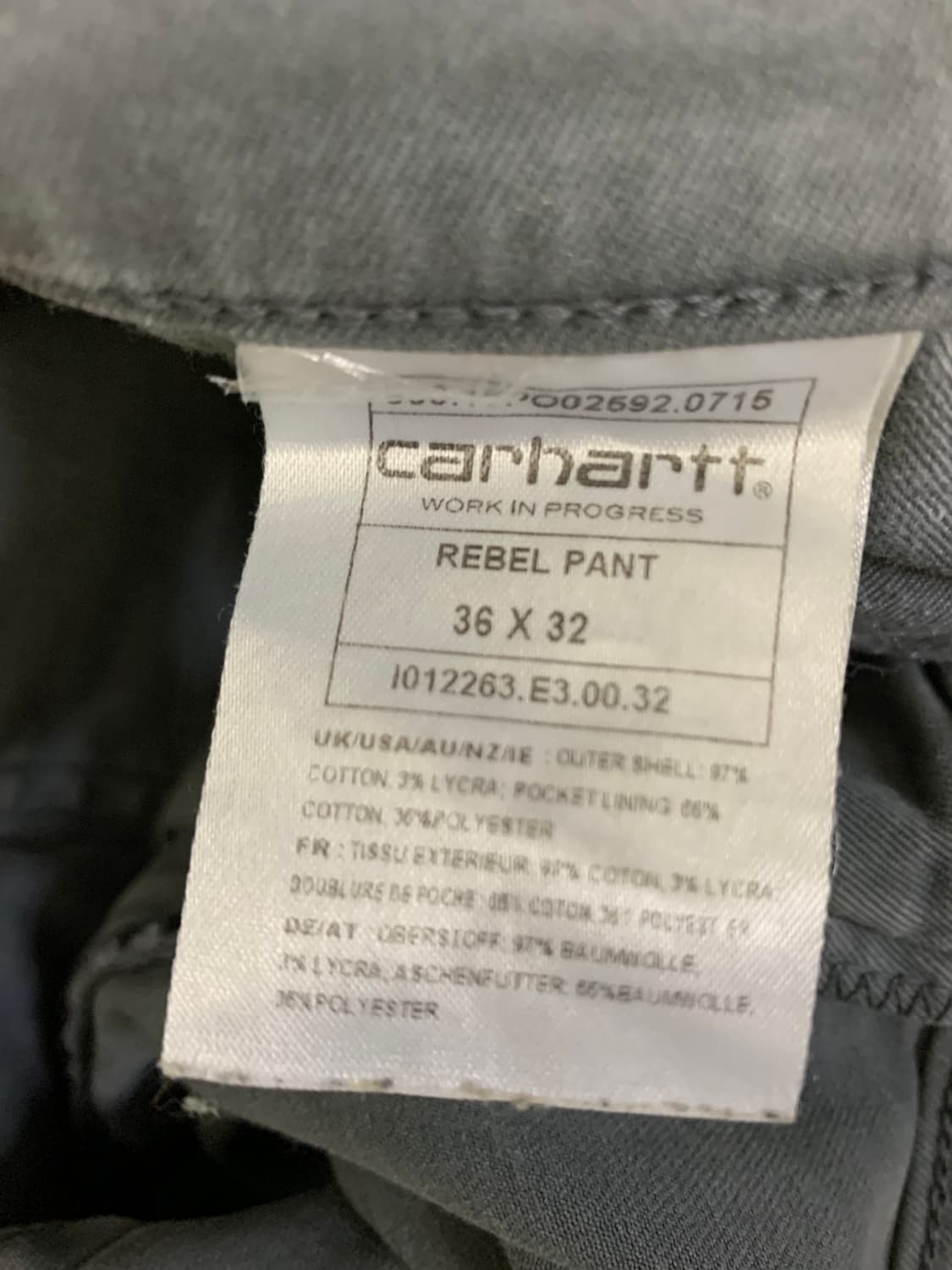 CARHARTT WIP REBEL PANT 상품이미지3