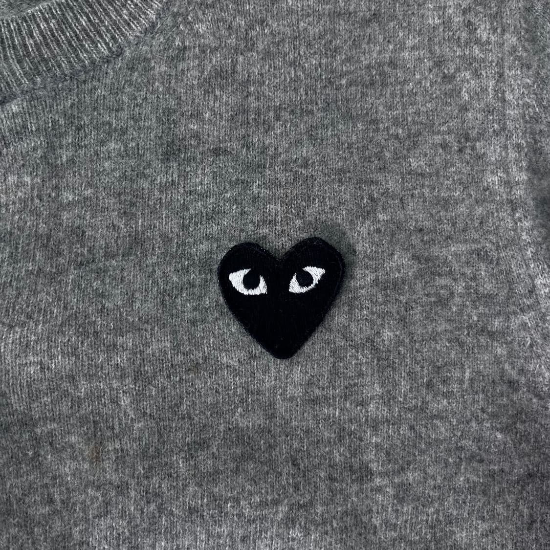 W 95 꼼데가르송 하트와펜 울 가디건 상품이미지3
