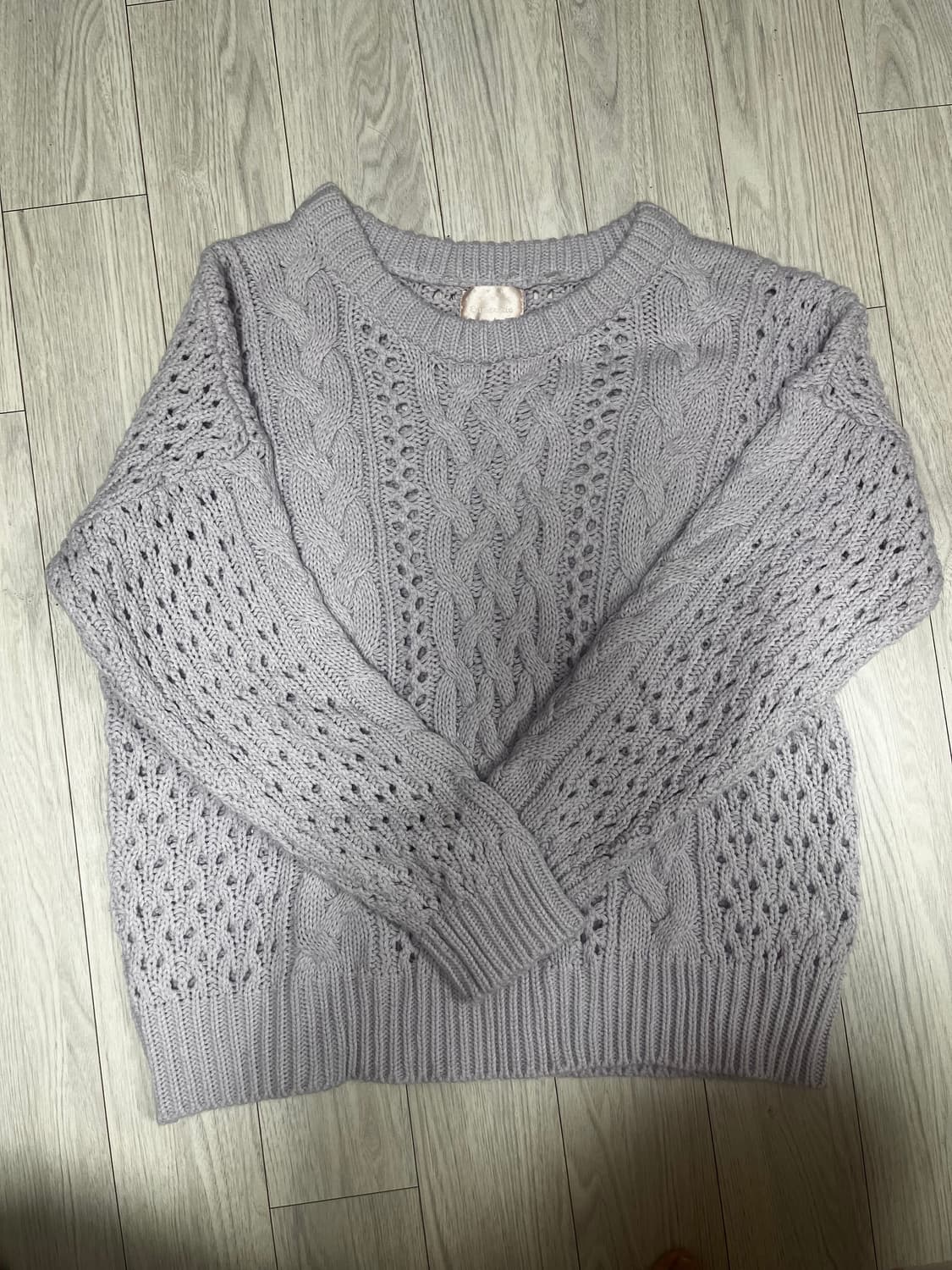 일본 빈티지 연보라 니트 상품이미지1