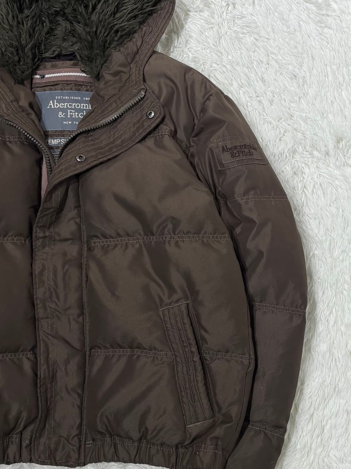 아베크롬비 브라운 캠프샬 다운패딩 상품이미지7