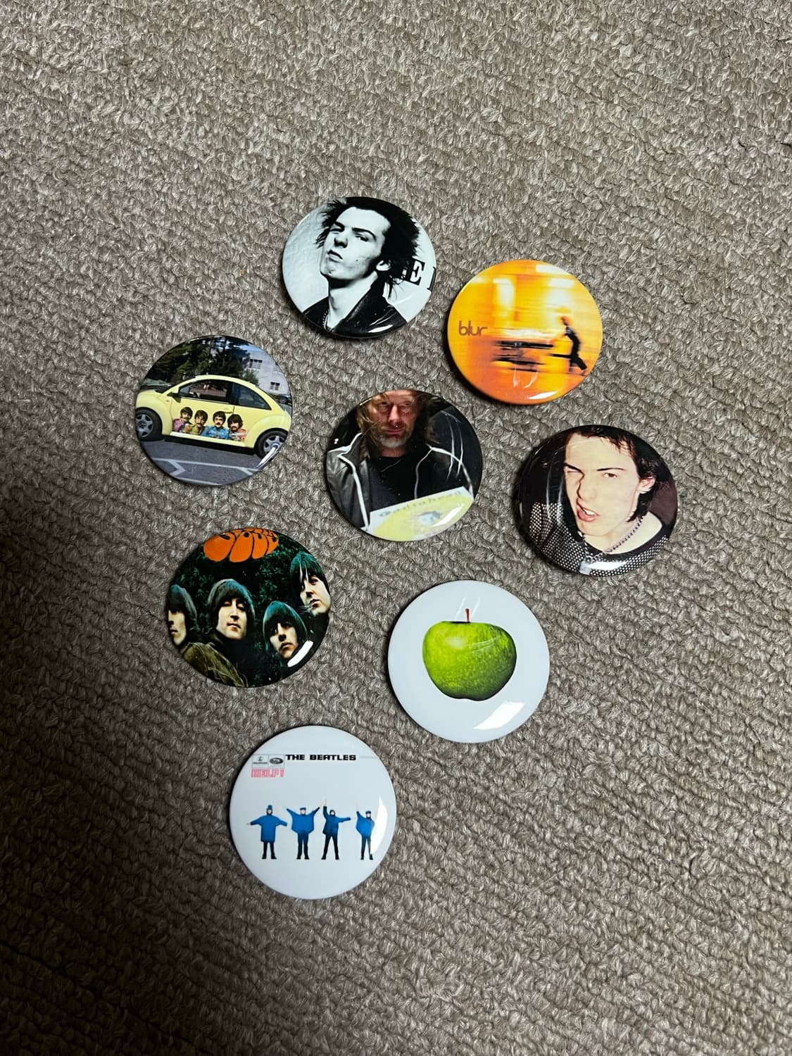 락밴드 핀버튼 뱃지 세트 상품이미지1