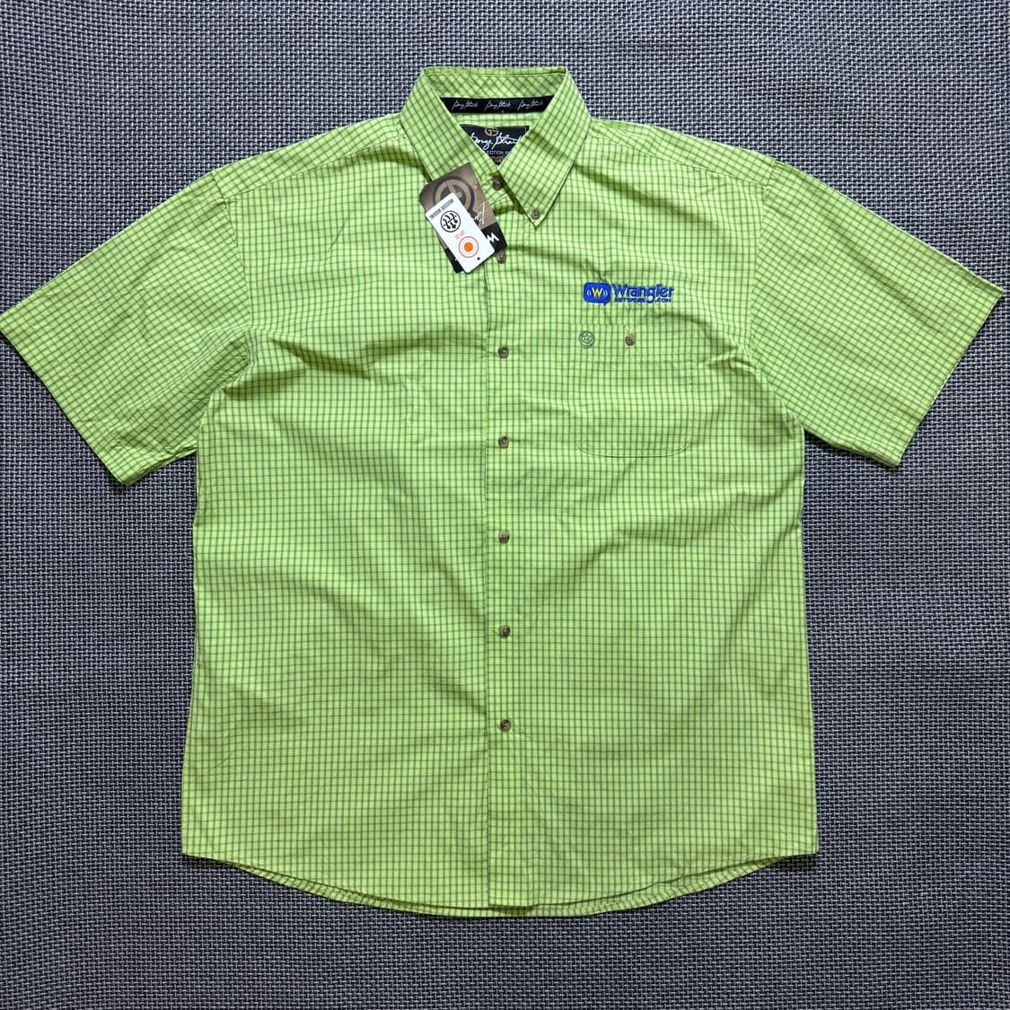 빈티지 Wrangular 체크 반팔 셔츠(kold_8457) 상품이미지1