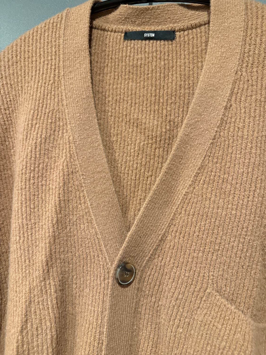 한섬 시스템 옴므 니트 오버핏 울가디건 상품이미지3