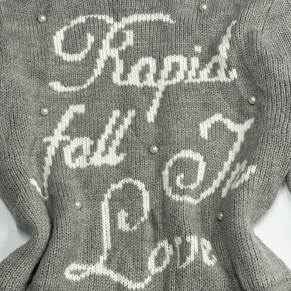 petit Berry 히메갸루  미디 니트 원피스 진주 레터링 크리스마스 상품이미지5