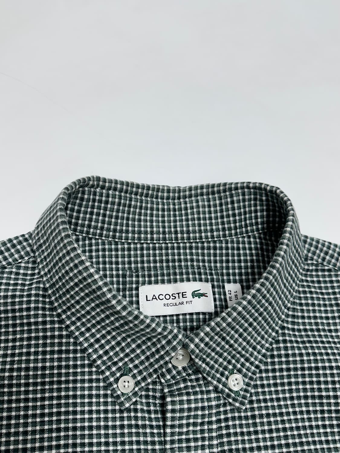 라코스테 신형 옥스포드 깅엄체크 셔츠 상품이미지9