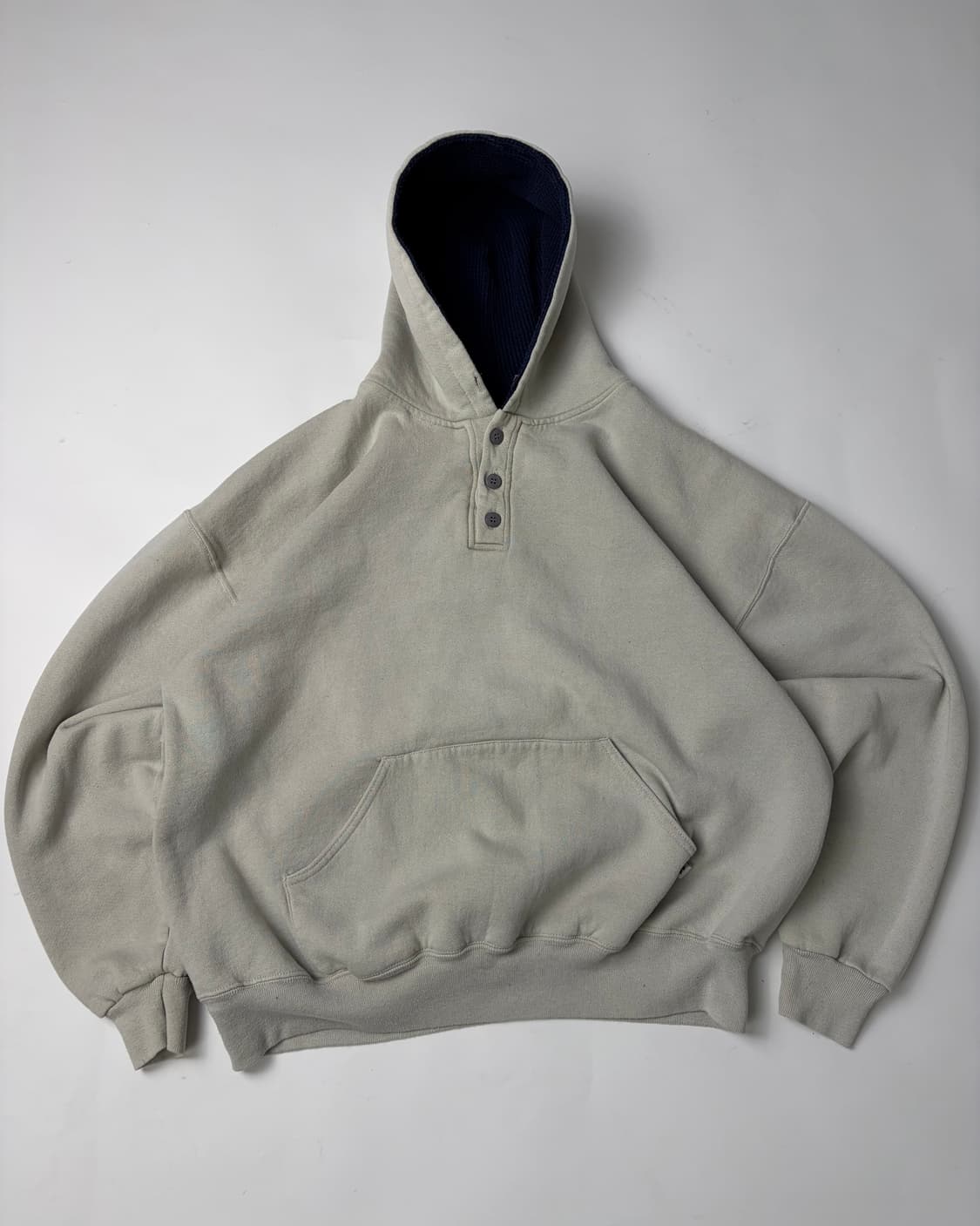 90s Russell Button Hoodie (eggshell) 상품이미지1