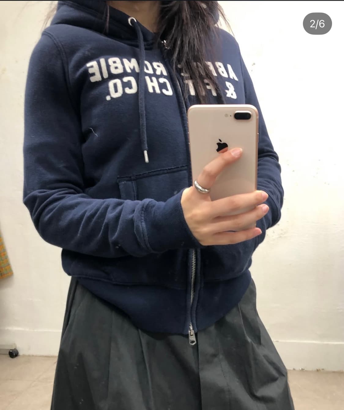 아베크롬비 양털 후드 집업 상품이미지2