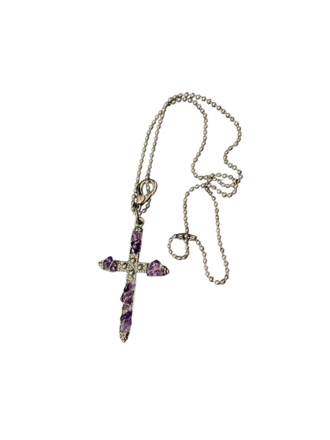 2000‘s Amethyst Cross Necklace  상품이미지1