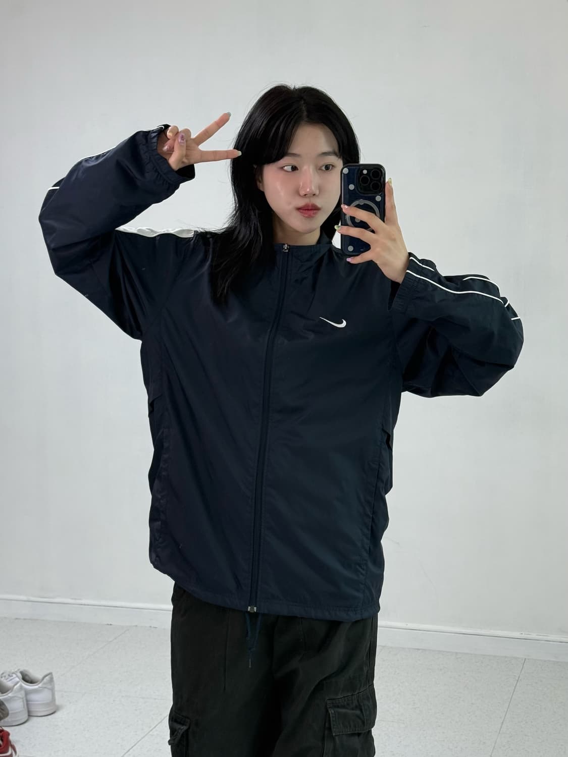나이키 네이비 바람막이 상품이미지2