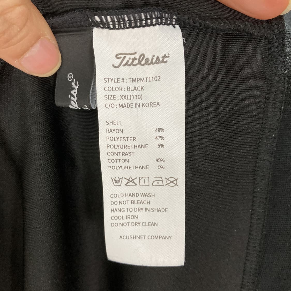 타이틀리스트 정품 24fw 남성골프맨투맨 2XL  상품이미지5