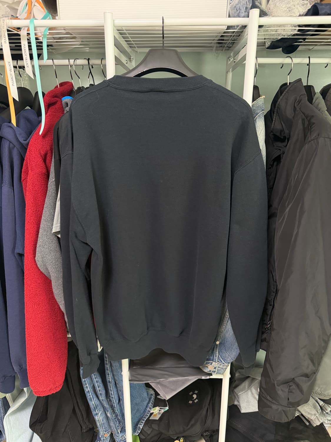 90s 러셀 빈티지 스웻셔츠 블랙 (LT) 상품이미지2