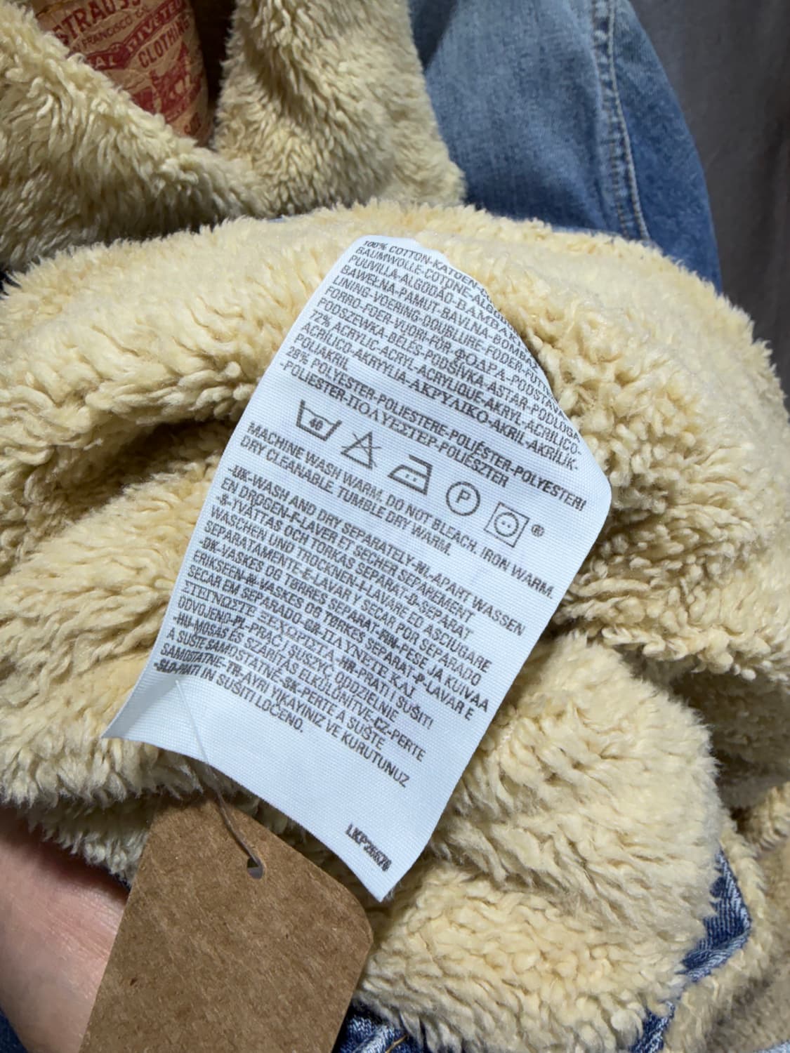 L 리바이스 울프 카라 워시드 데님자켓 상품이미지6