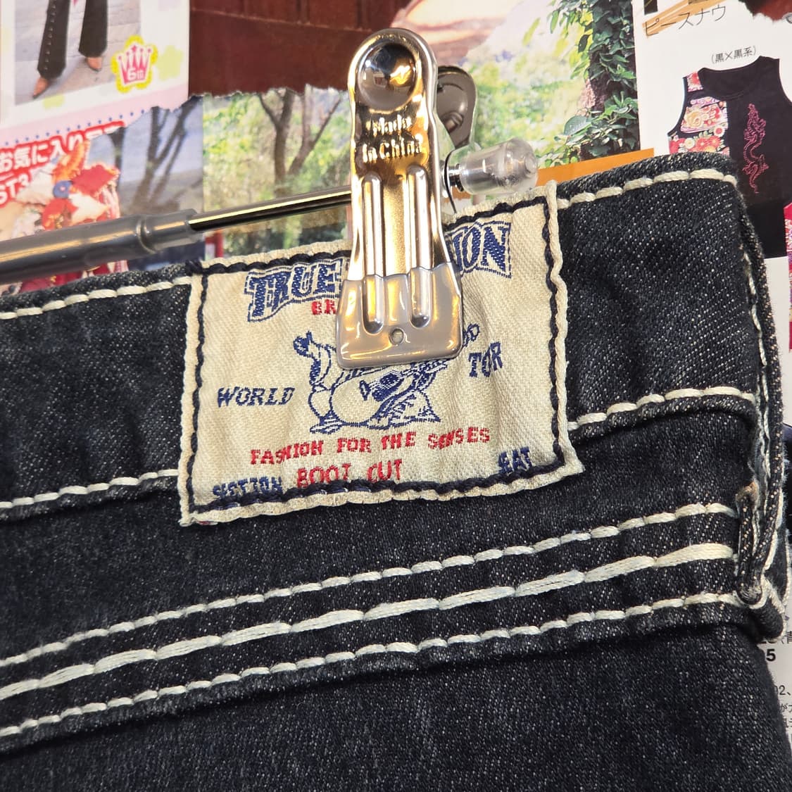 트루릴리전 USA 진청 부츠컷 데님팬츠 상품이미지3