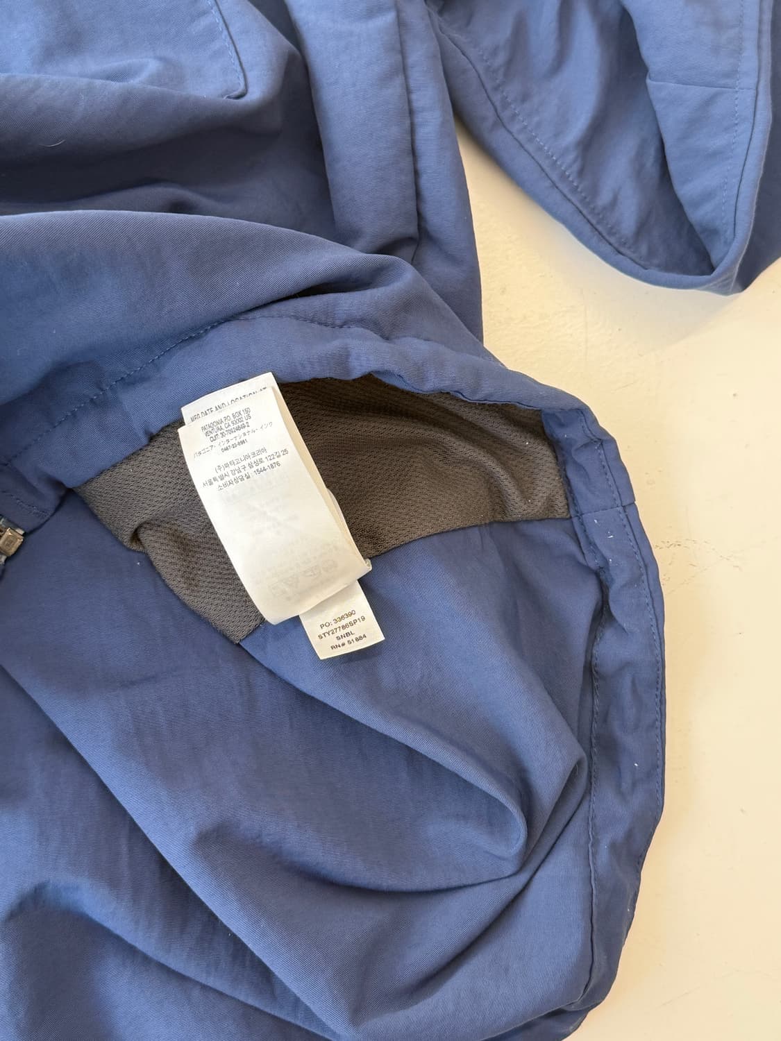 Patagonia 네이비 후디 윈드 자켓 상품이미지10