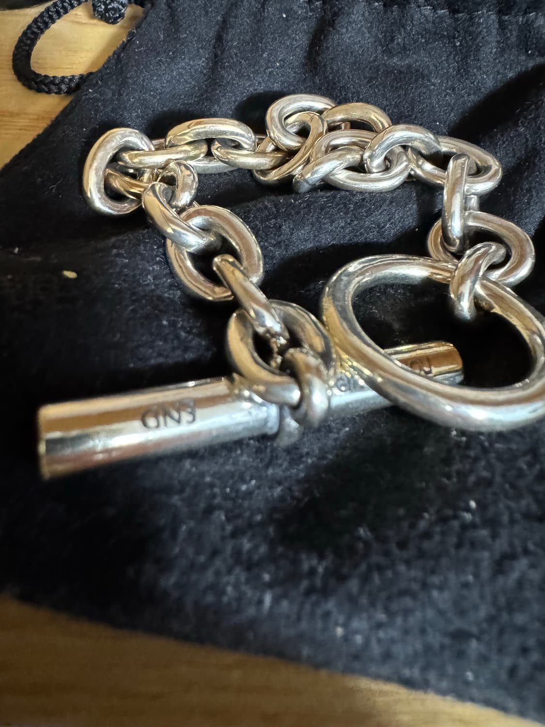 2025논네이티브 x END 체인 굵은 프리사이즈 925실버 한정판 상품이미지1