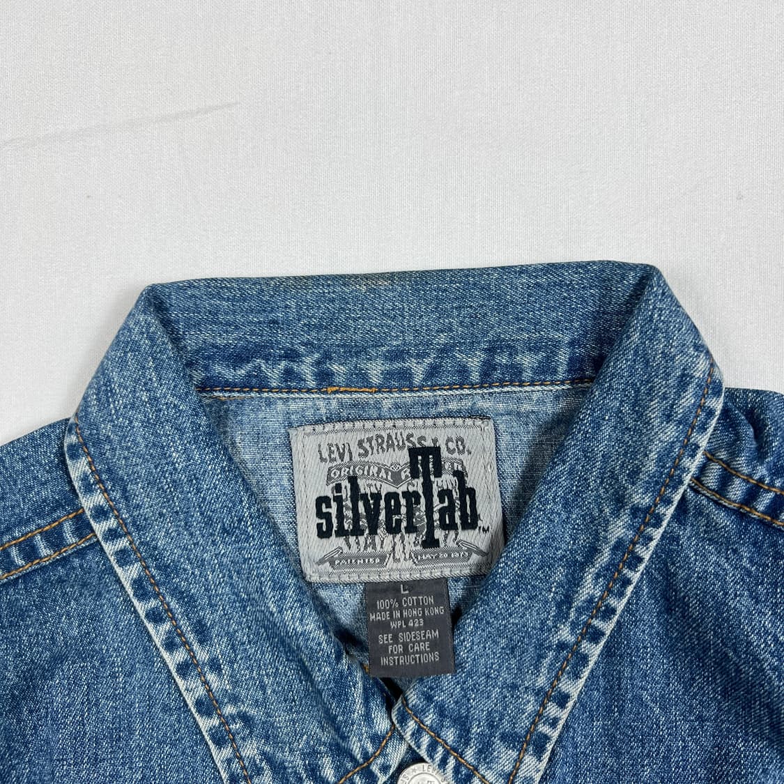 90‘s 리바이스 levis 실버탭 청데님 조끼 베스트 상품이미지8