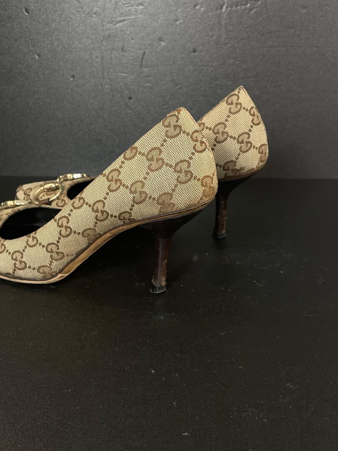 [245] GUCCI 구찌 홀스빗 펌프스 자카드 하이힐 상품이미지7