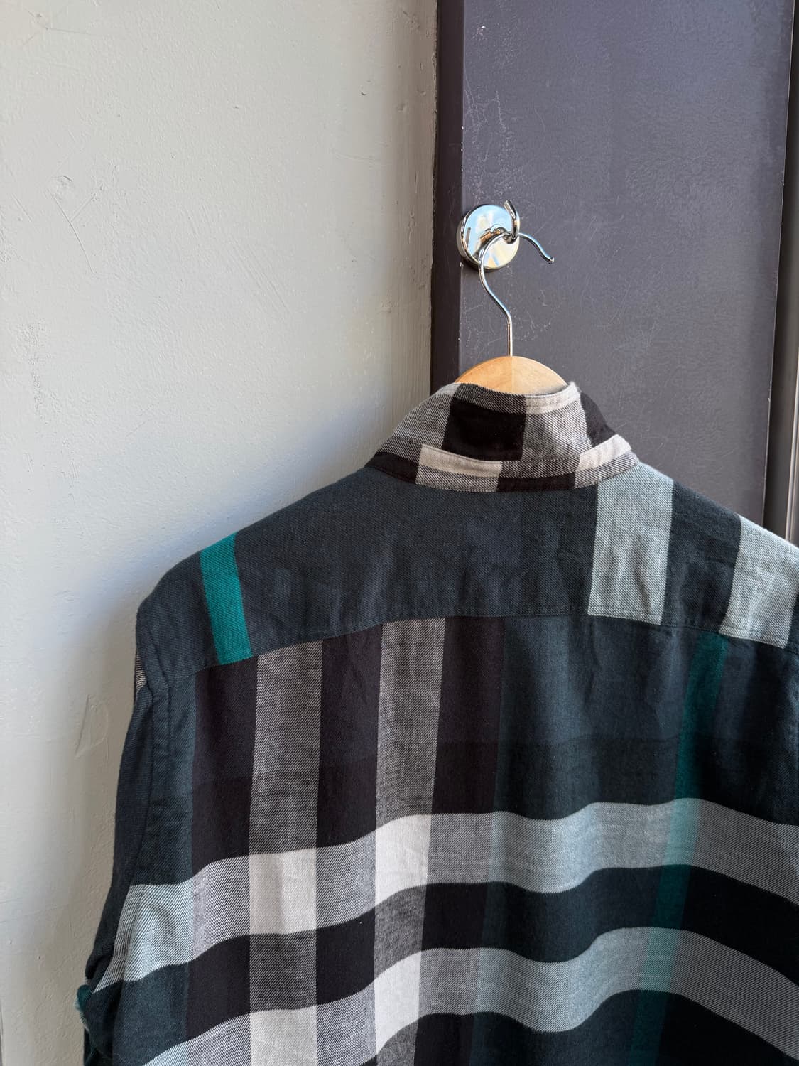 L/ 버버리 노바체크 코튼니팅 셔츠자켓 상품이미지7