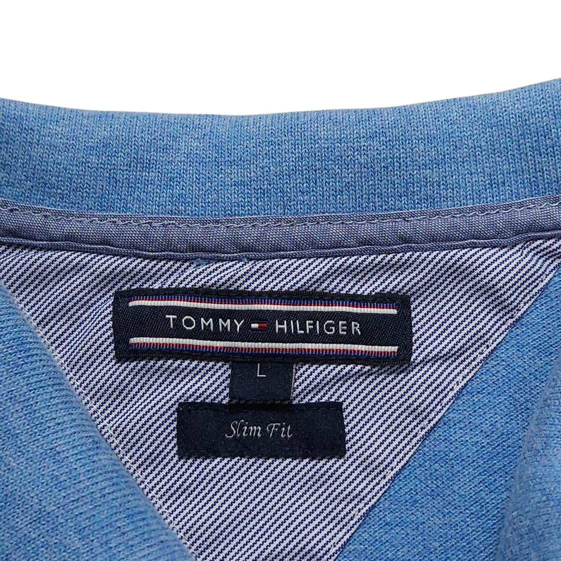 Tommy 타미 스카이블루 반팔 카라티 100 상품이미지3