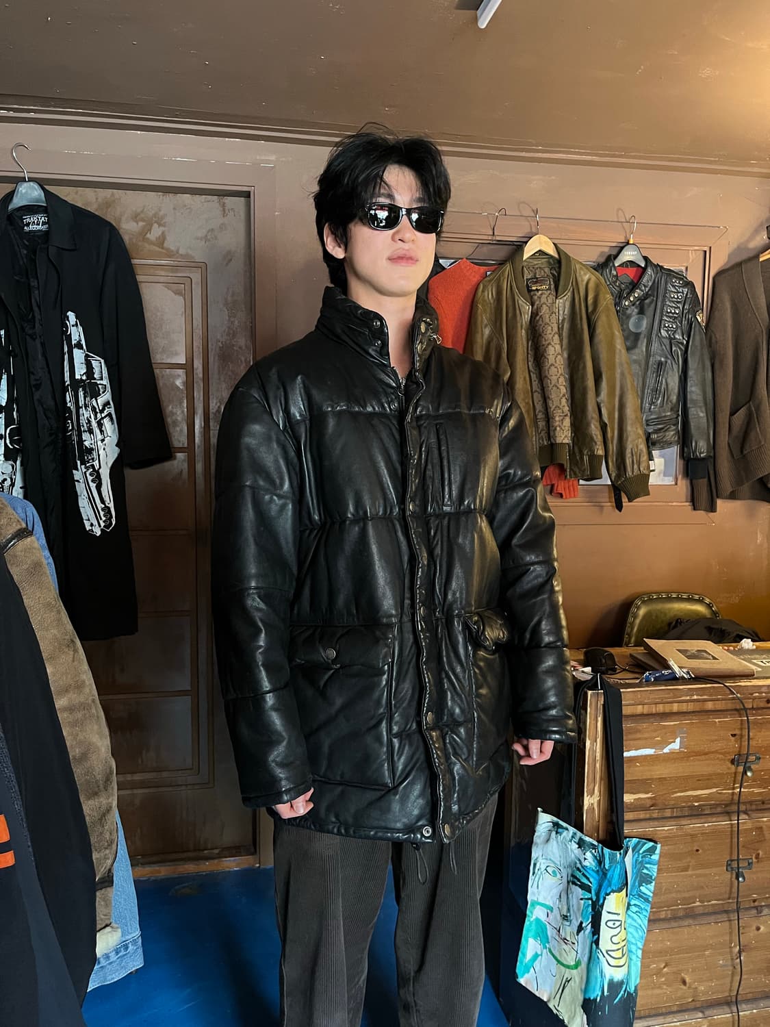 AIGNER LAMB LEATHER PADDED COAT 상품이미지10