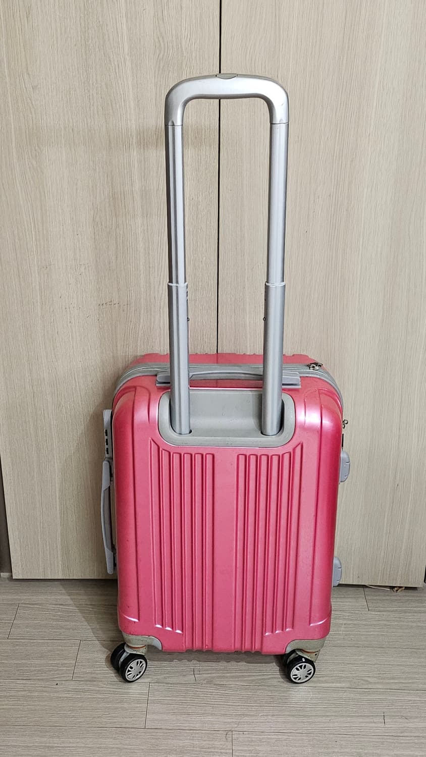 (1회사용)쌈지 SSAMZIE 핑크 하드 캐리어 (기내용 20인치) 상품이미지5