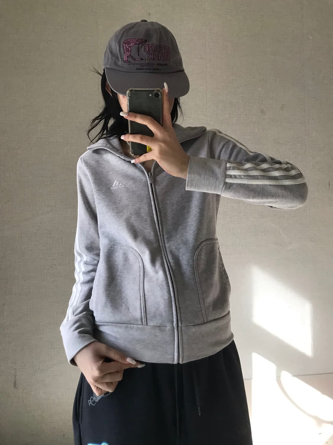 아디다스 그레이 코튼집업 상품이미지1