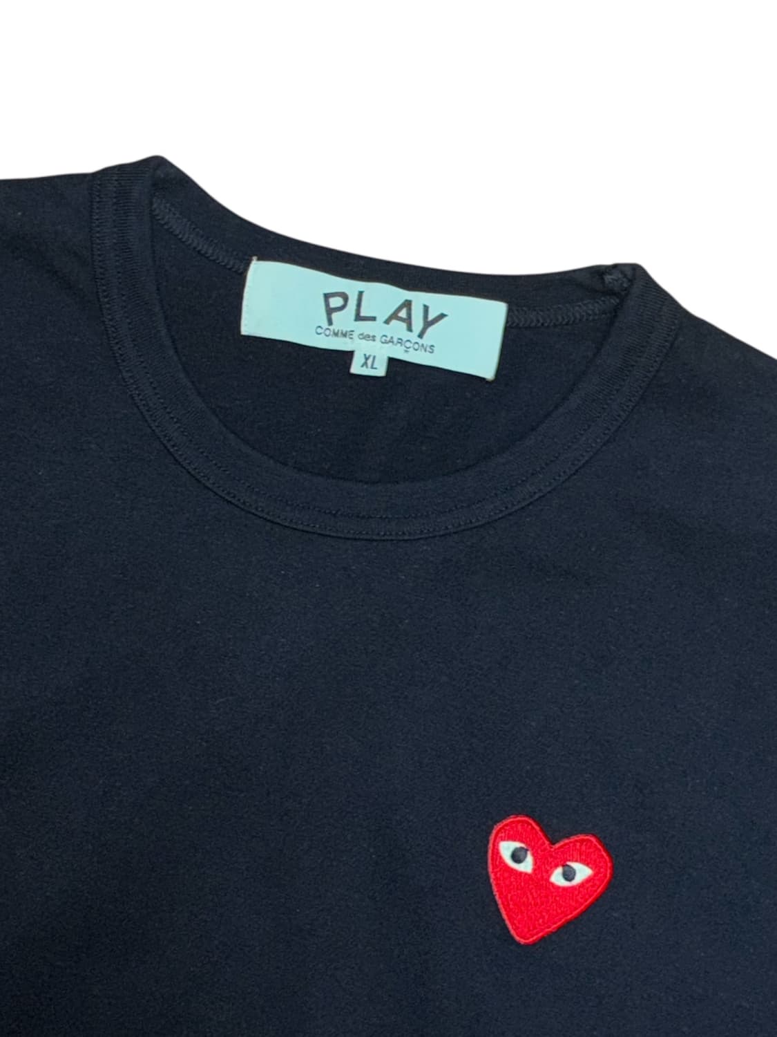 꼼데가르송 플레이 하트 블랙 반팔 티셔츠 상품이미지7