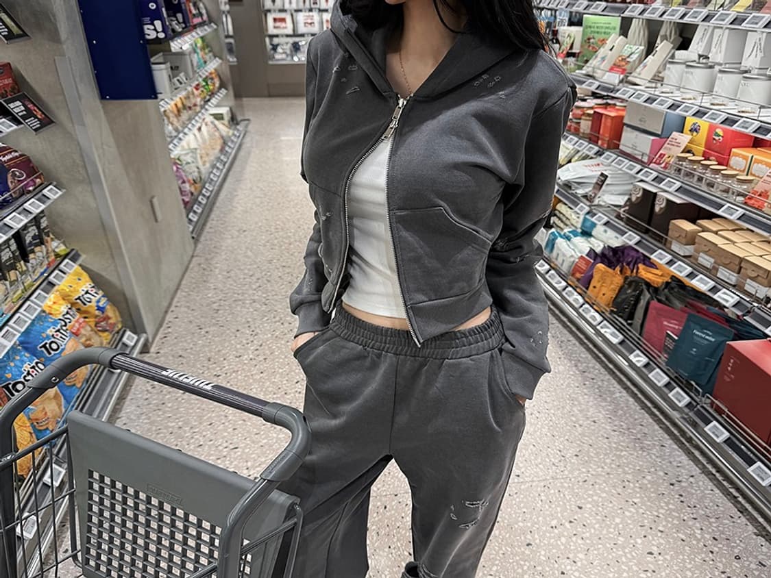 guse 구즈 디스트로이드 구제 트레이닝 세트 상품이미지1