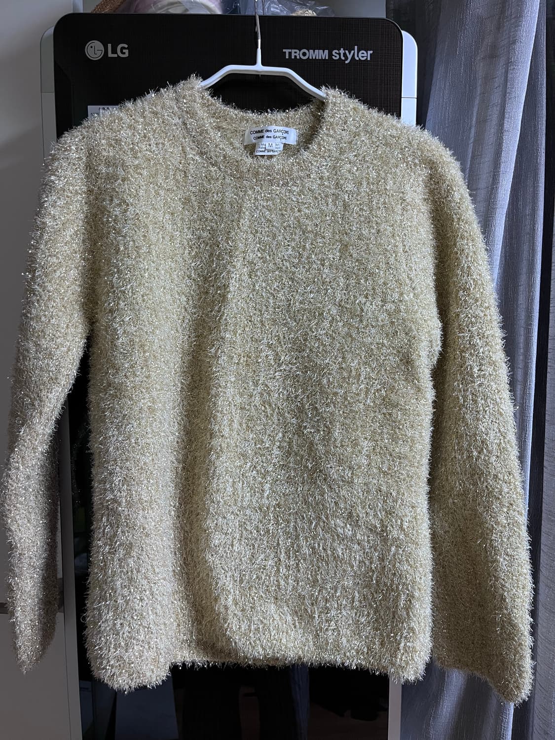 꼼데가르송걸 글리터 니트 M 상품이미지2