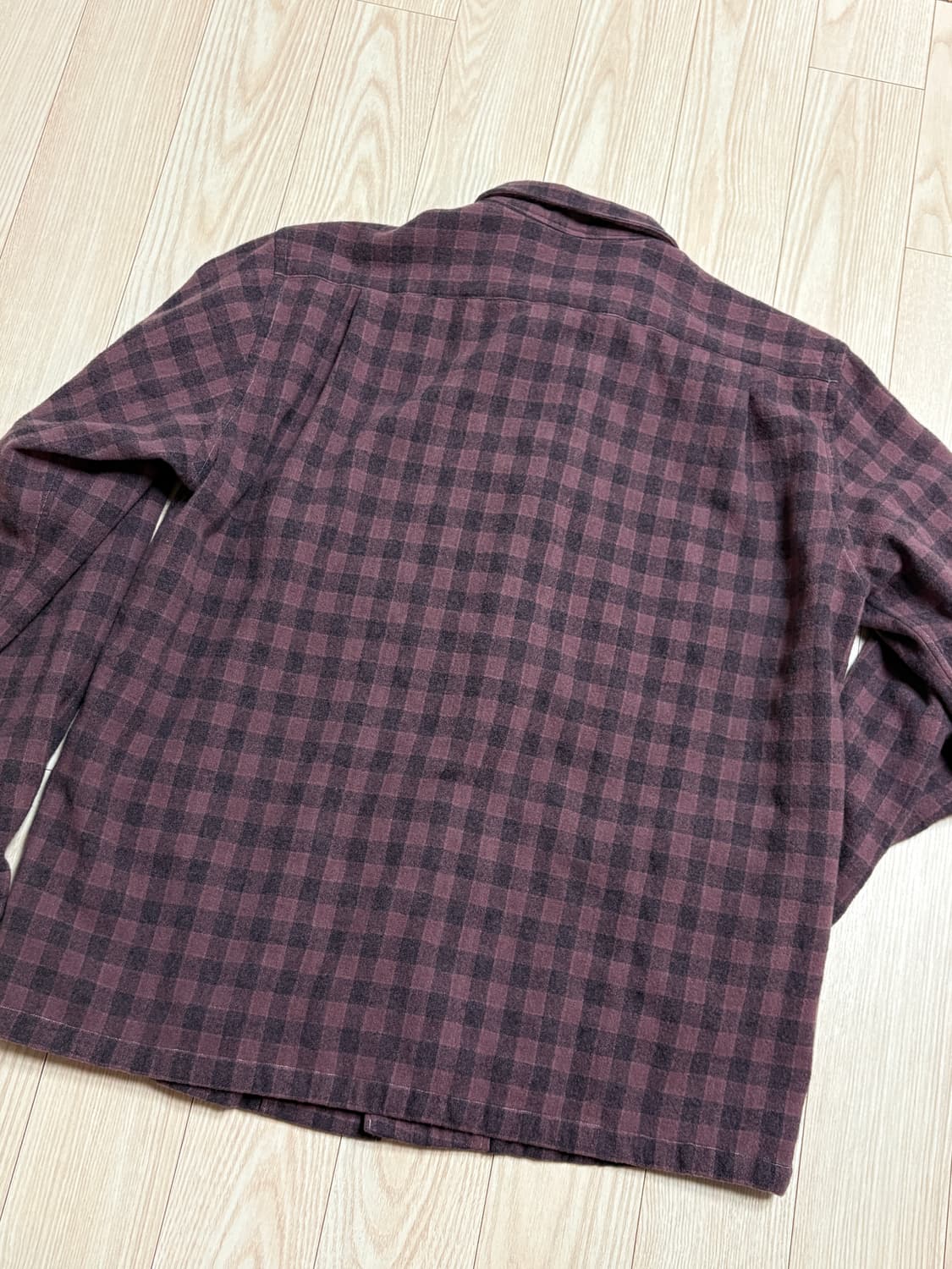 꼼데가르송옴므 울혼방 깅엄셔츠 상품이미지2