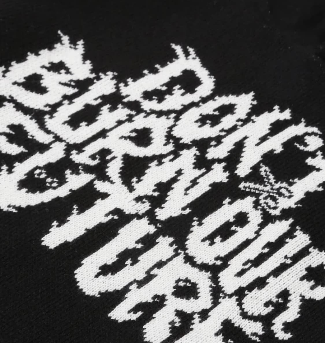 아조바이아조 후드 니트 블랙 L 상품이미지2