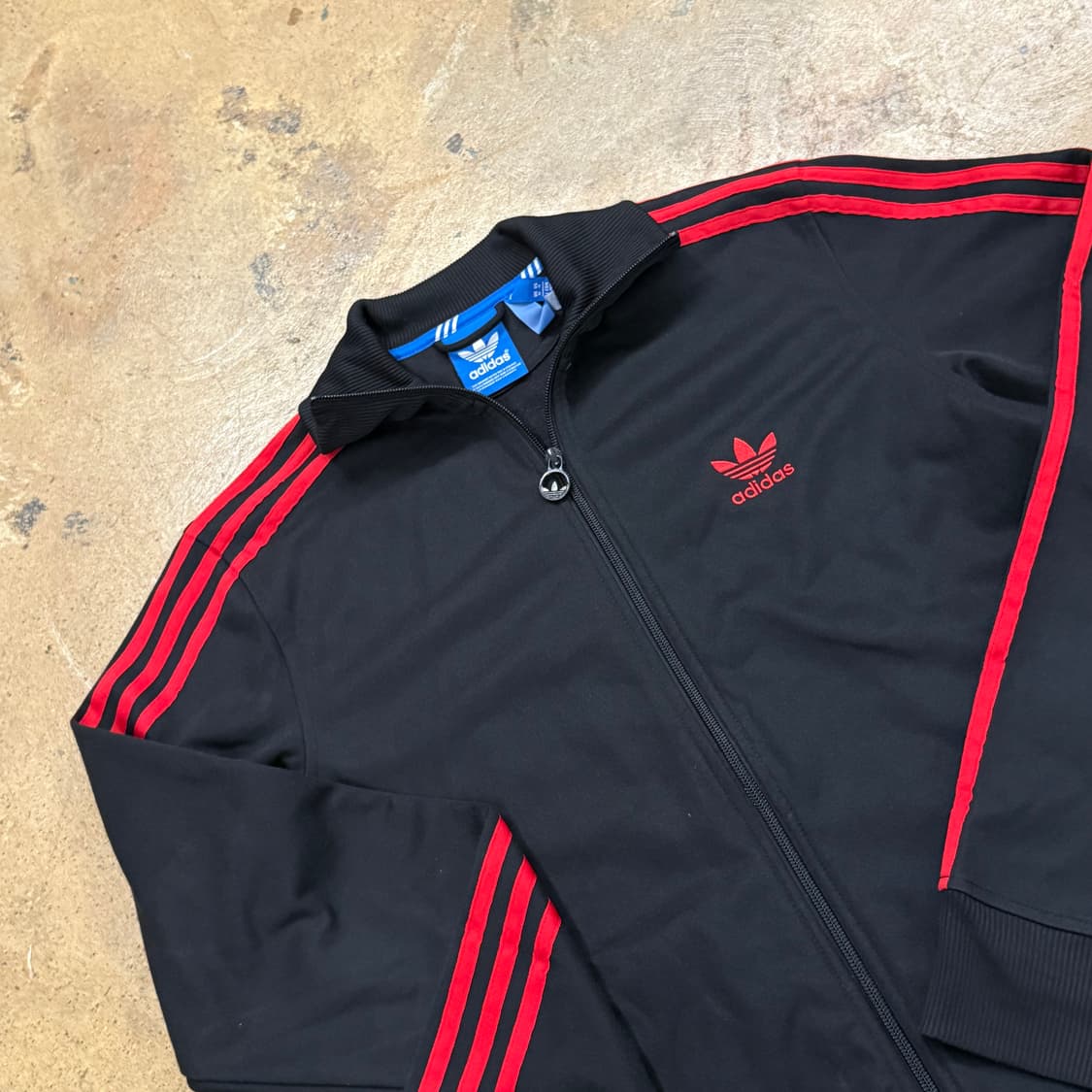 아디다스 88 백로고 블랙 레드 검빨 파이어버드 트랙탑 져지 상품이미지1