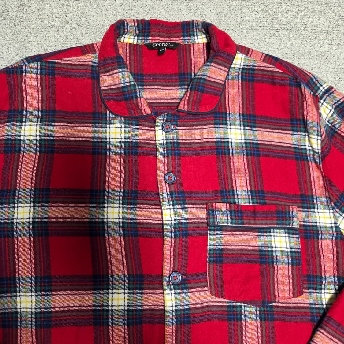 George 조지 플란넬 체크셔츠 L(100-105) 상품이미지2