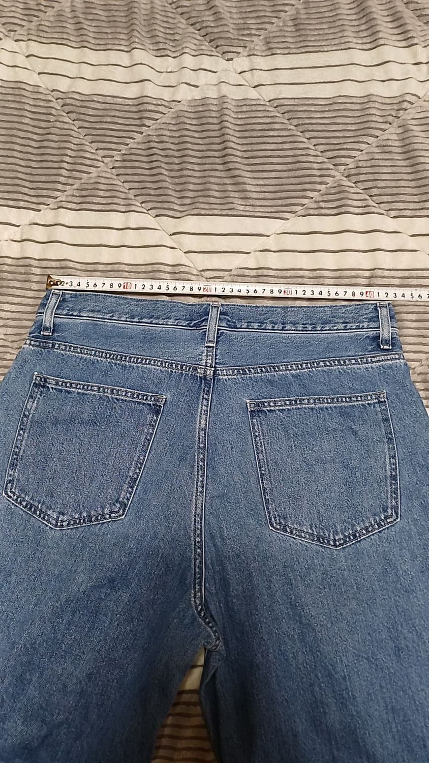 유니클로 와이드청바지 33인치 기장109 상품이미지6